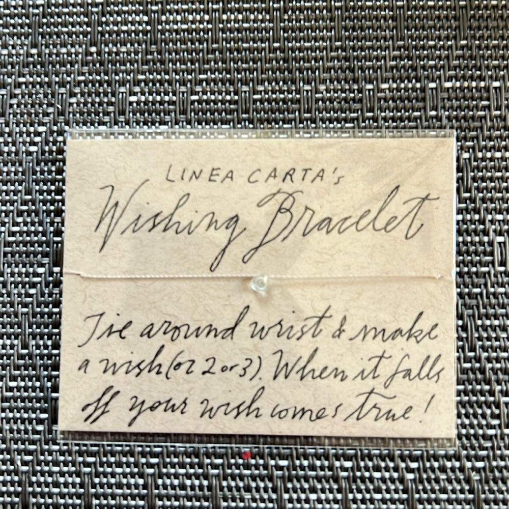 Aquamarine Wishing Bracelet  - Linea Carta from Catbird NYC